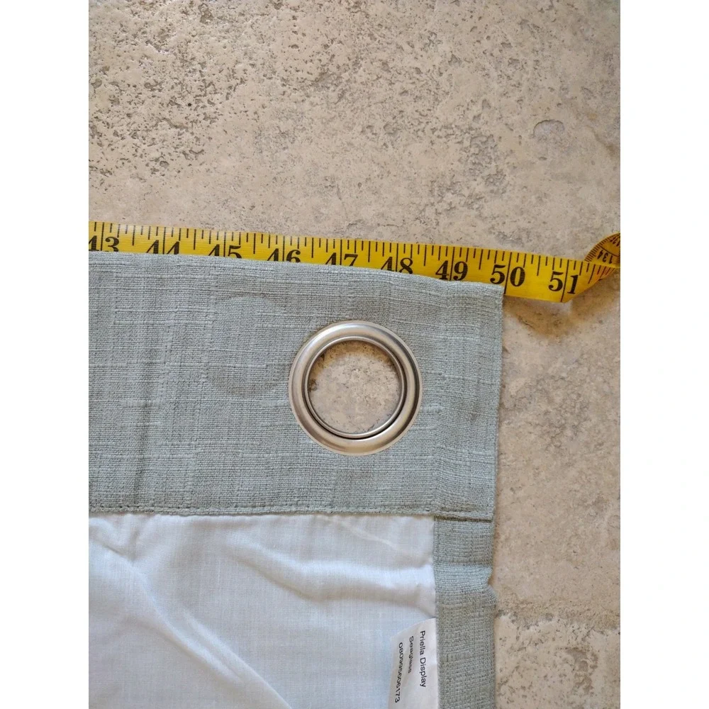 priella‎ window curtain panel grommets 2 pack Sea glass Color 50x78 Lined